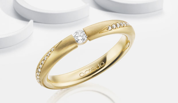 Elegant Tension Engagement Rings | acredo